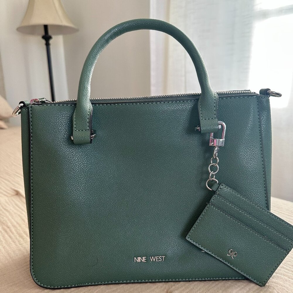 Nine West green handbag.